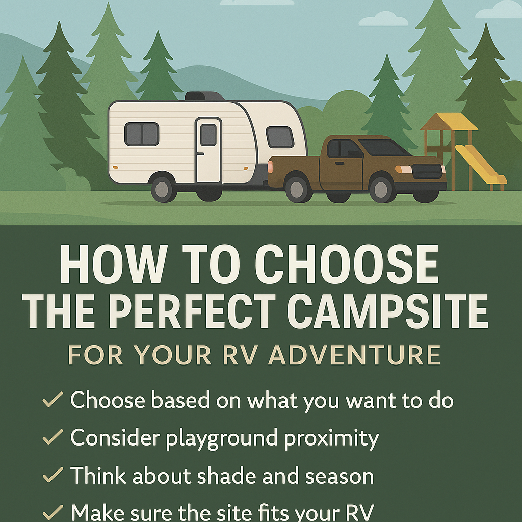 🏕️ How to Choose the Perfect Campsite for Your RV Adventure